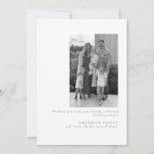 Peace on Earth Collage B/W Foto Platte Vakantie Ka Feestdagenkaart (Achterkant)