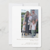 Peace on Earth Collage Foto II Platte vakantie Kaa Feestdagenkaart (Achterkant)