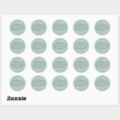 Peace on Earth Doodle Ronde retour adreslabel Sticker (Vel)