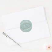 Peace on Earth Doodle Ronde retour adreslabel Sticker (Envelop)