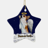 Peace on Earth Dott Angel Star Ornament (Rechts)