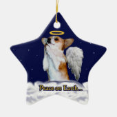 Peace on Earth Dott Angel Star Ornament (Voorkant)