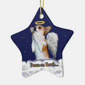 Peace on Earth Dott Angel Star Ornament (Links)