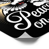 Peace On Earth Dove And Globe Peaceful Christmas  Poster (Hoek)