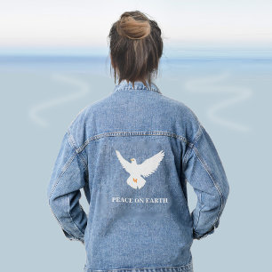 Peace on Earth Dove Denim Jacket