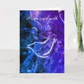 "Peace on Earth" Dove Ice Pattern-kerstKaart Kaart (Voorkant)