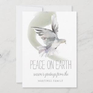 Peace on Earth Dove-kerstmis Feestdagenkaart