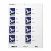 Peace on Earth Dove-Label voor kerstcadeaus Etiket (Full Sheet)