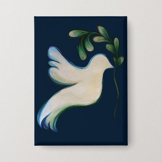 Peace on Earth Dove of Hope                        Button (Voorkant)