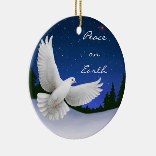 Peace on Earth Dove Ornament (Rechts)