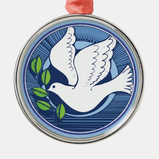 Peace on Earth Dove Ornament (Voorkant)