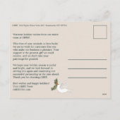 Peace on Earth Doves Business CUSTOM PHOTO Feestdagenkaart (Achterkant)