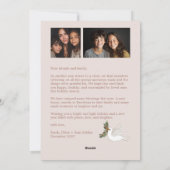 Peace on Earth Doves Christmas CUSTOM 3 FOTO Feestdagenkaart (Achterkant)