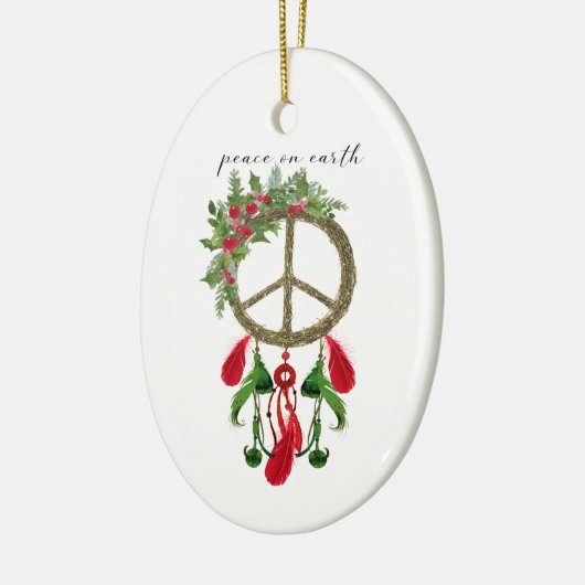 Peace on Earth Dream Catcher Ornament (Links)