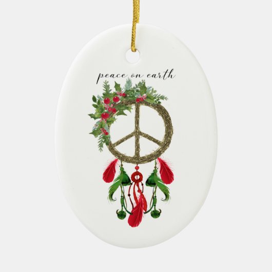Peace on Earth Dream Catcher Ornament (Voorkant)