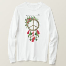 Peace on Earth Dream Catcher-Shirt voor kerstmis