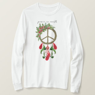 Peace on Earth Dream Catcher-Shirt voor kerstmis T-shirt