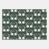 Peace on Earth Duiven Kerst Feestdagen CUSTOM Inpakpapier Vel (Voorkant 2)