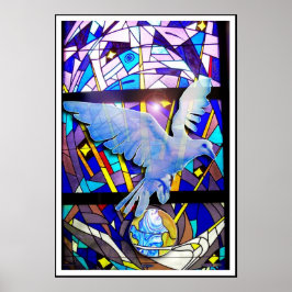 Peace on Earth Easter Dove Digital Poster Art