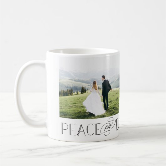 Peace on Earth EDITABLE KLOR Custom Photo Mok (Links)