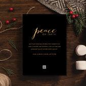 Peace on Earth Family Foto Kerstmis Feestdagenkaart