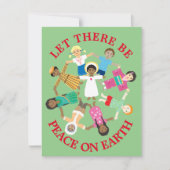 Peace on Earth Feestdagenkaart (Voorkant)