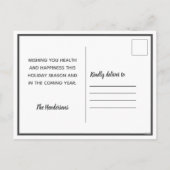 Peace on Earth Foto Feestdagenkaart (Achterkant)