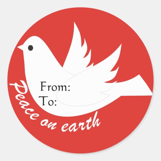 Peace on Earth Gift Label (Voorkant)