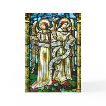 Peace on Earth Glas in lood kerstKaart