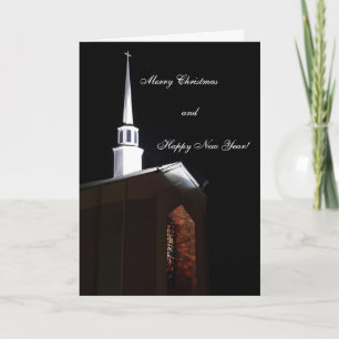 Peace on Earth Glas in lood kerstkaart Feestdagen Kaart