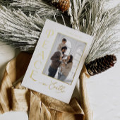 Peace on Earth Gold Foil Vakantie Kerst Kaart