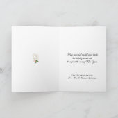 Peace on Earth Gold Heart Christmas Tree Ornament Kaart (Binnen)