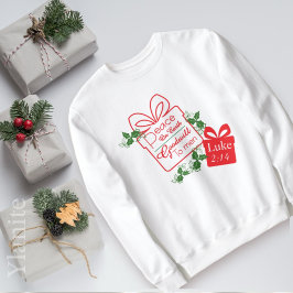Peace on Earth Goodwill ChristmasT-Shirt Sweatshir Trui
