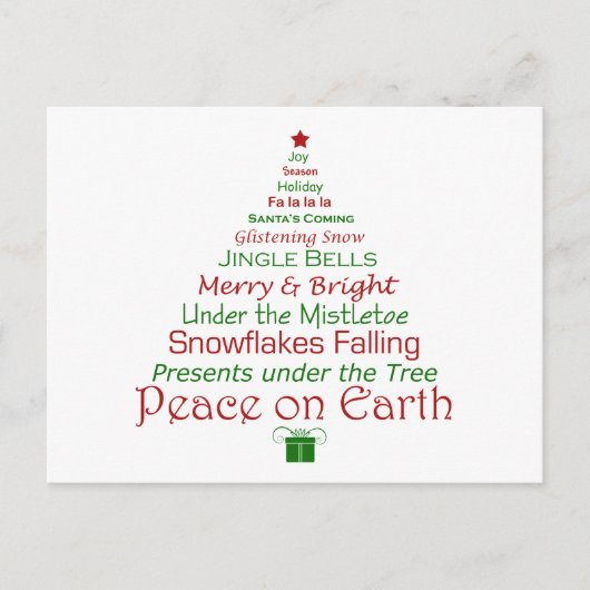 Peace on Earth Holiday Briefkaart (Voorkant)