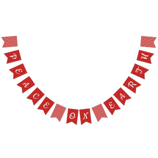 Peace on Earth Holiday Bunting Flags Vlaggetjes (Alle)