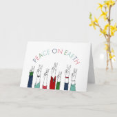 Peace on Earth Holiday Card Kaart (Gele Bloem)