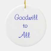 Peace on Earth Holiday Ornament (Achterkant)