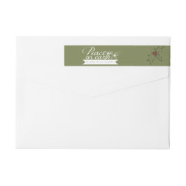 Peace on Earth Holiday Wraparound Address Label