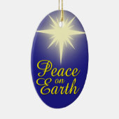 Peace on Earth Kerstdag Star Holiday Ornament (Rechts)