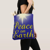 Peace on Earth kerstfeestdag Canvas tas (Dichtbij)