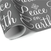 Peace on Earth Kerstfeestdag — Verpakkingspapier Cadeaupapier (Rol Hoek)