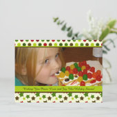 Peace on Earth-kerstfotokaart Feestdagenkaart (Staand voorkant)