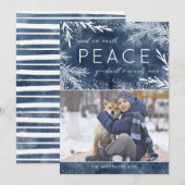 Peace on Earth - kerstfotokaart Feestdagenkaart (Voorkant / Achterkant)