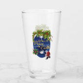 Peace on Earth Kerstmis Drink glas (Achterkant)