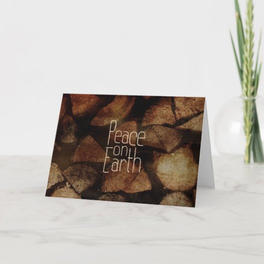 Peace on Earth-kerstontwerp Kaart (Voorkant)