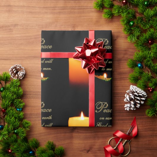 Peace on Earth kerstwrapping Paper Cadeaupapier (Feestdagen Geschenken)