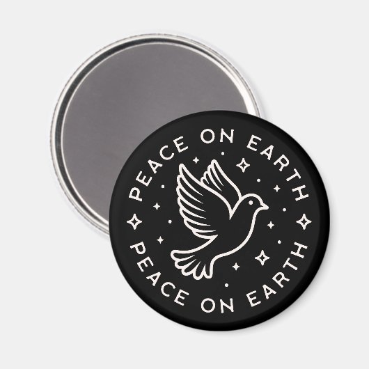 Peace on Earth Magneet (Voorkant / Achterkant)