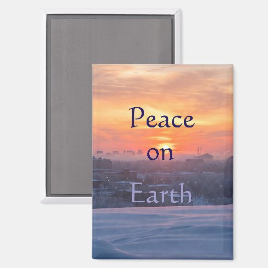 Peace On Earth  Magneet (Voorkant / Achterkant)