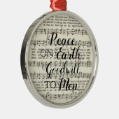 Peace on Earth Metal Ornament (Rechts)