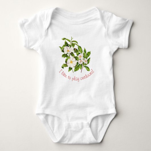 'Peace on Earth' op een Baby Bodysuit (Voorkant)